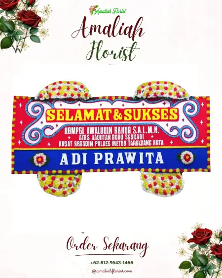 Papan Bunga Ucapan Selamat Animha